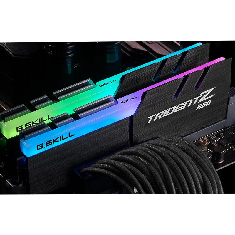 رم دسکتاپ DDR4 دو کاناله ۳۲۰۰ مگاهرتز جی اسکیل مدل TRIDENT Z RGB ظرفیت ۱۶ گیگابایت CL16