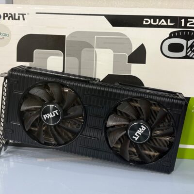 کارت گرافیک پلیت مدل RTX 3060 DUAL حافظه 12گیگابایت استوک در حدنو+کارتن اصلی
