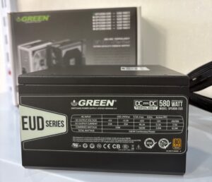 پاور گرین مدل GP580A-EUD توان ۵۸۰ وات استاندارد ۸۰ پلاس برنز | کارکرده در حدنو + کارتن