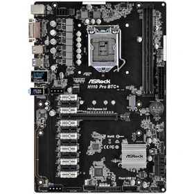 مادربرد ازراک مدل H110 Pro BTC Plus DDR4 + پردازنده Intel Pentium G4400 |کارکرده در حد نو